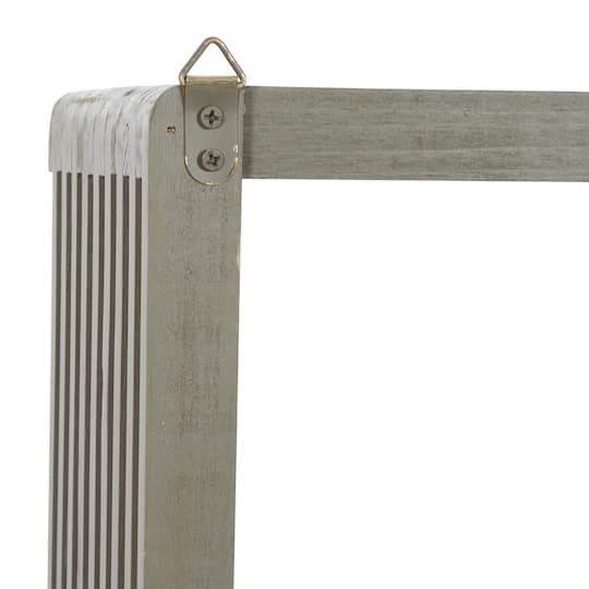 Gray Wood Contemporary Wall Shelf, 12" x 12" x 7"